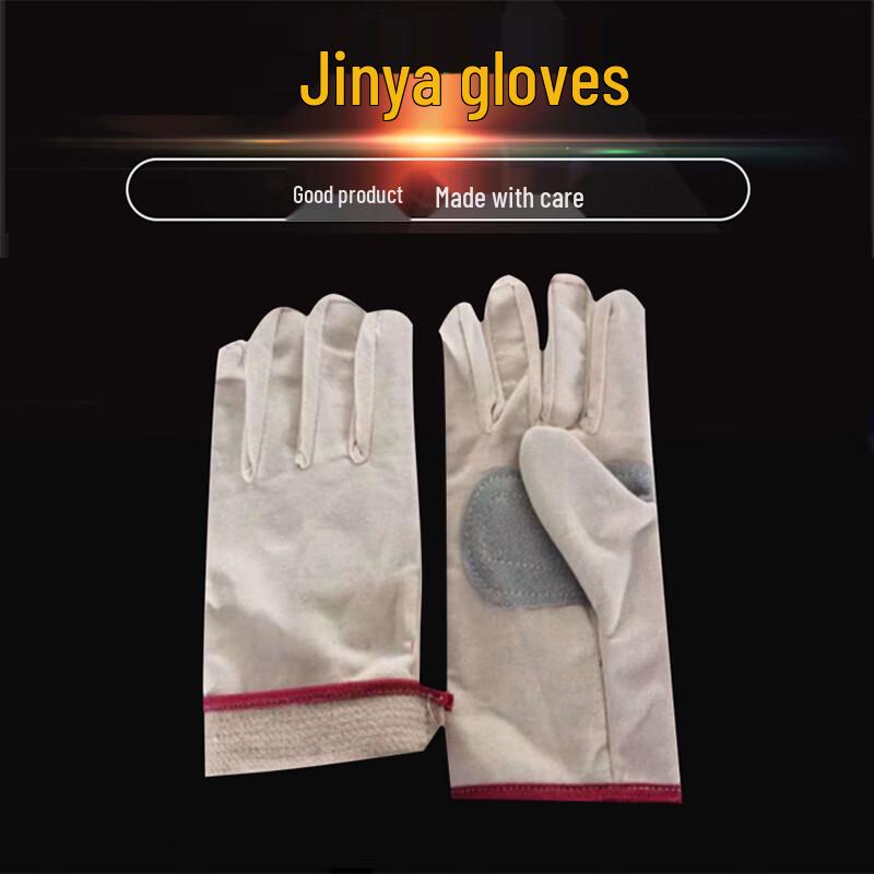 Jingya Twill Canvas & Leather Palm Work Gloves