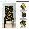 Halloween Dining Room Spandex Chair Cover Stretch White Chair Seat Slip Cover Removable For Kitchen Cheap Chair covers wedding