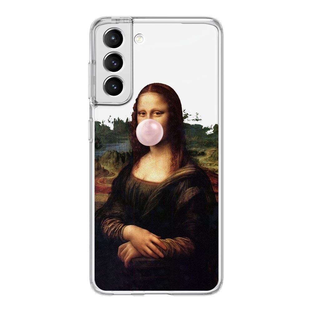 Phone Case For Samsung Galaxy S24 Ultra S23 FE S22 S20 S21 5G S10 S9 Plus S10E S8 Soft Clear Art Aesthetic David Mona Lisa Cover