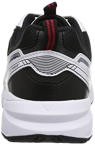 Dunlop Refined Men's Waterproof 4E Wide Walking/Jogging/Running Sneakers DM285 Black/White, Size 25.5cm