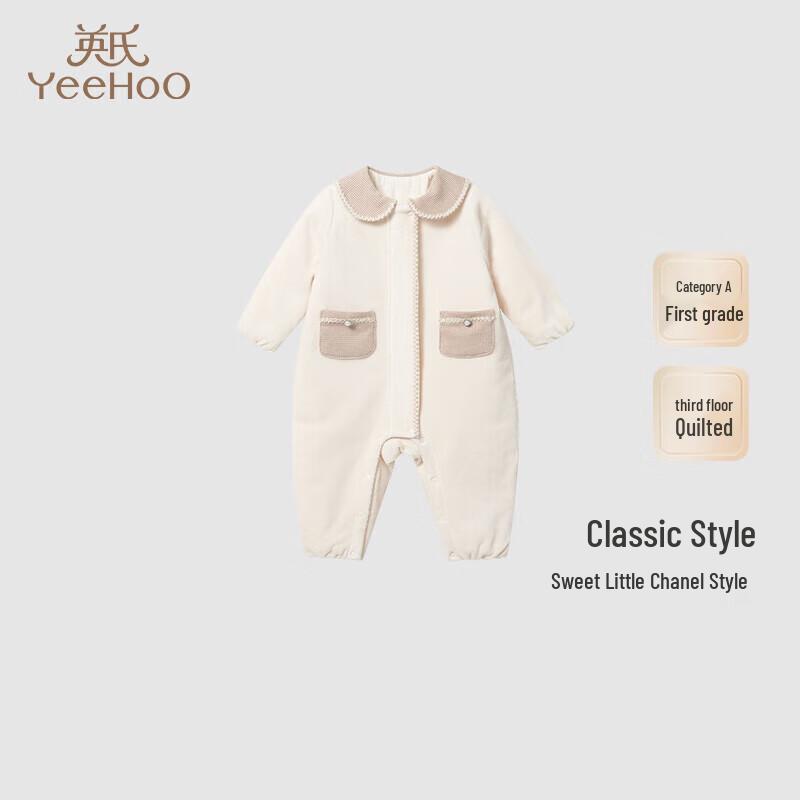 

YEEHOO Baby Girl Corduroy Quilted Romper 80CM