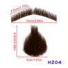 100% Human Hair Beard Black Brown Lace Mesh Beard Shallow Short Realistic Fake Moustache For Men Makeup Facial Hair Hand Made