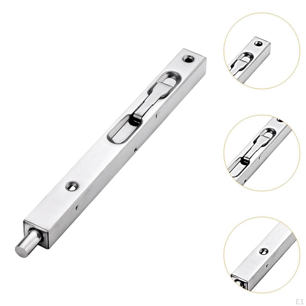 Flush Bolt , Sturdy Wear Resistant Easy To Use Practical Hardware Concealed Latch for Apartment