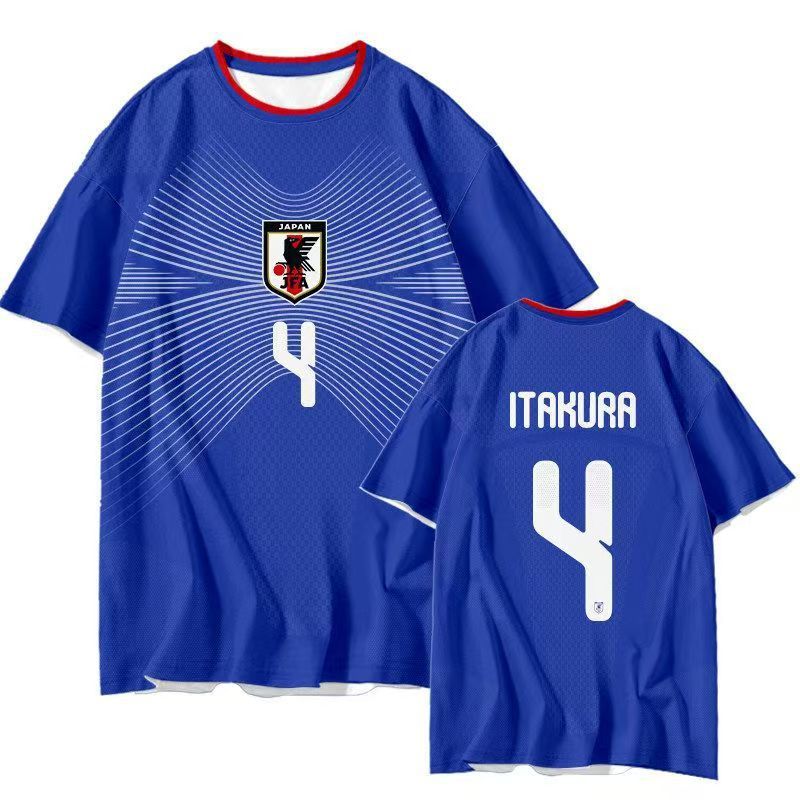 2026 World Cup Japan National Team Three Kubo Kenying Kamada Dadi Home and Away Fan Edition Jersey