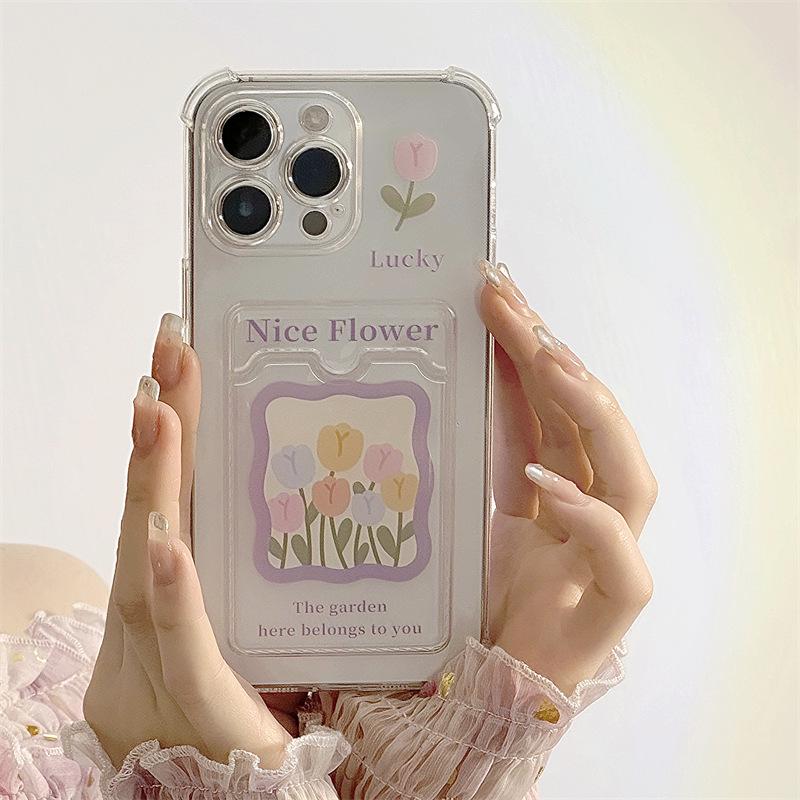 Zhitai 16 Pro Max iPhone Case: Stylish Protective Cover for iPhone 13-15, Card Holder Included.