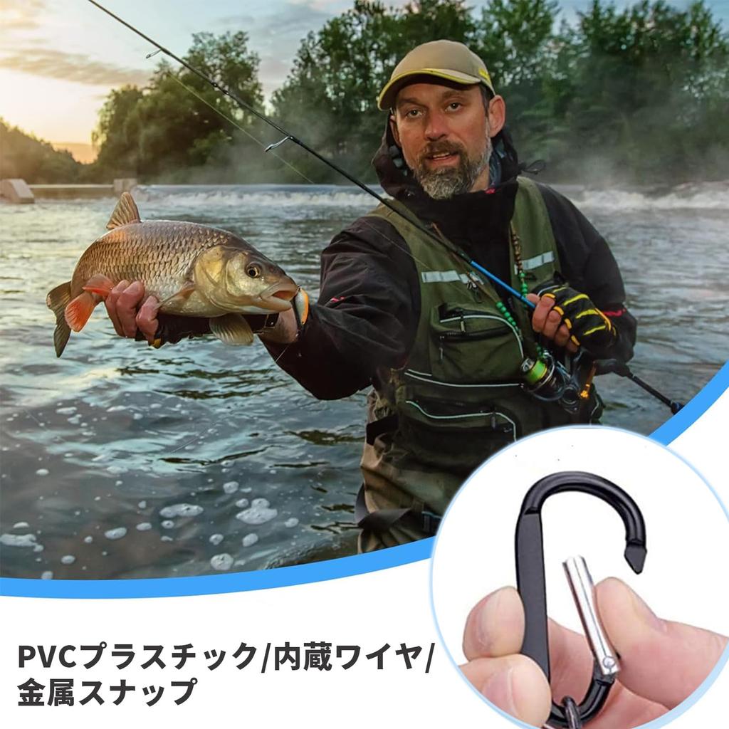 DELUXEFOX Spiral Cord [Set of 3] Wire Curled Cord Fishing