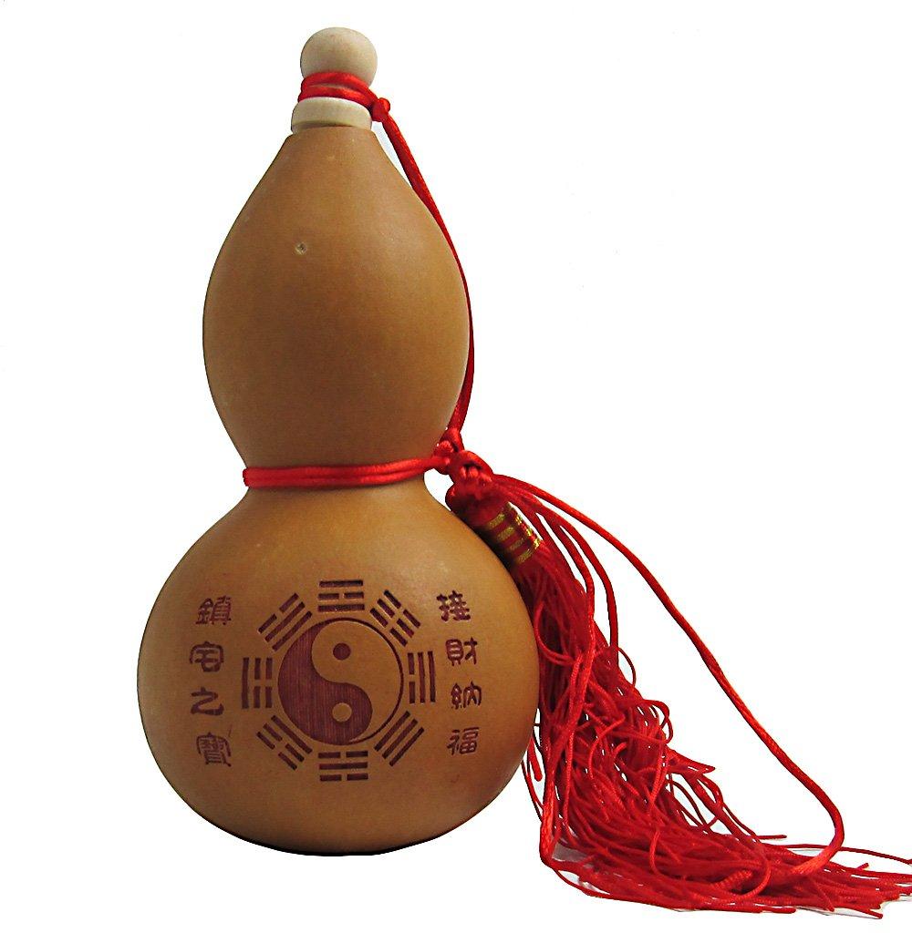 R-STYLE Feng Shui Item: Lucky Gourd (Bagua Tai Chi Pattern) (14-18cm class)