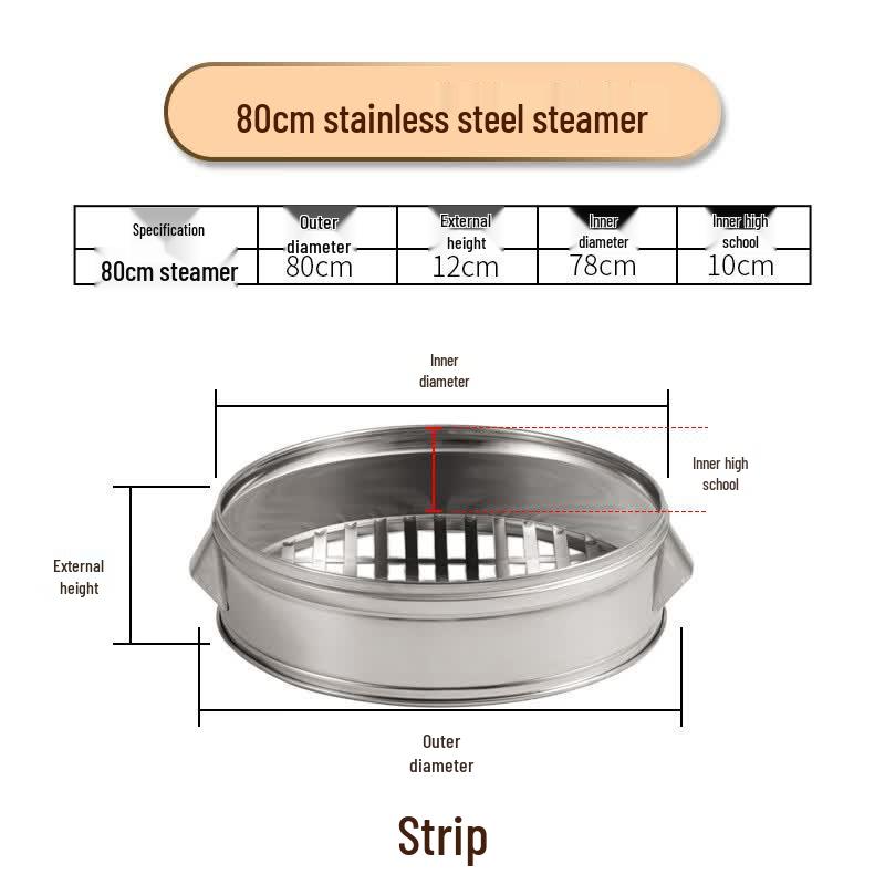 Lijia Commercial Multi-layer Stainless Steel Steamer