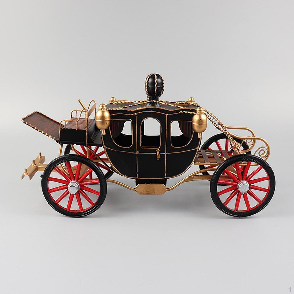 Retro Carriage Decoration Collectible Display Birthday Gift Photo Props Desk Desktop Ornament