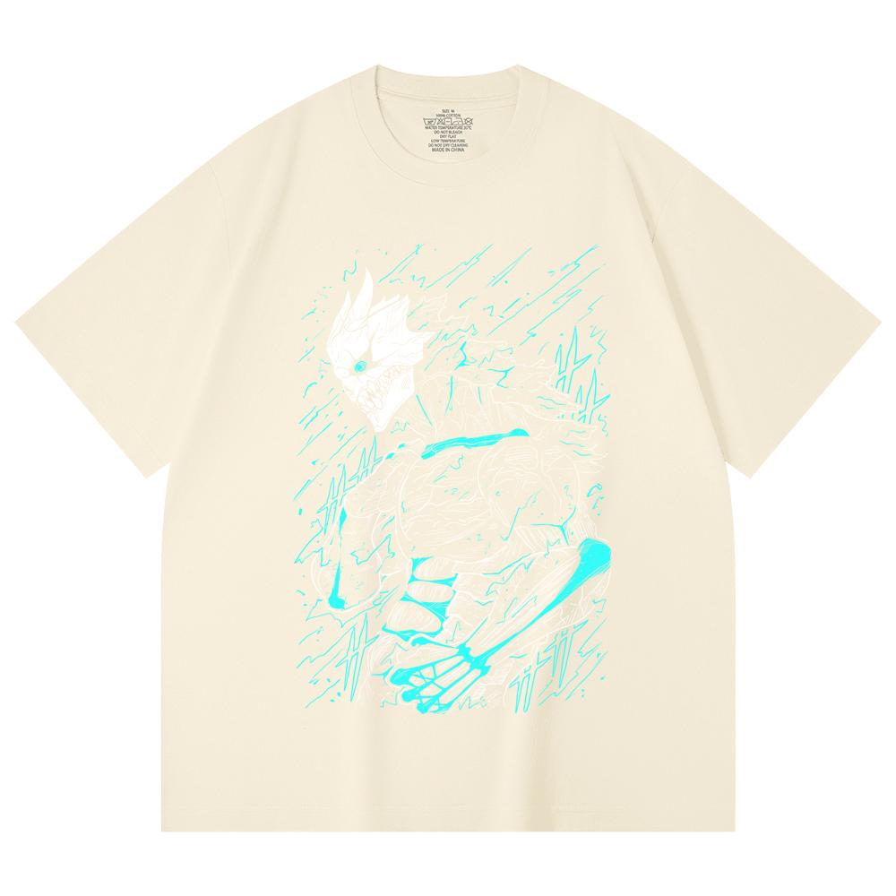 230 Gsm 100% Cotton Kaiju No 8 V8 Kafka Print Unisex Heavy Cotton T Shirt