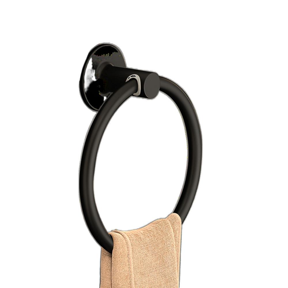 Save Space Towel Ring Hangers Wall Mounted Hand Towel Ring Modern Punch Free Towel Ring  Bathroom