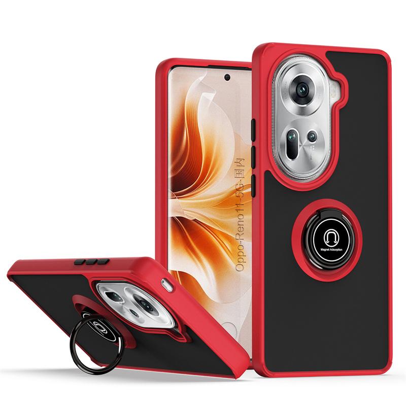 Armor Case for OPPO Reno 11 Pro 5G Reno11 F 11F Reno 10 Pro+ 8 8T 5G Cover Magnetic Ring Stand Holder Business Full Protection