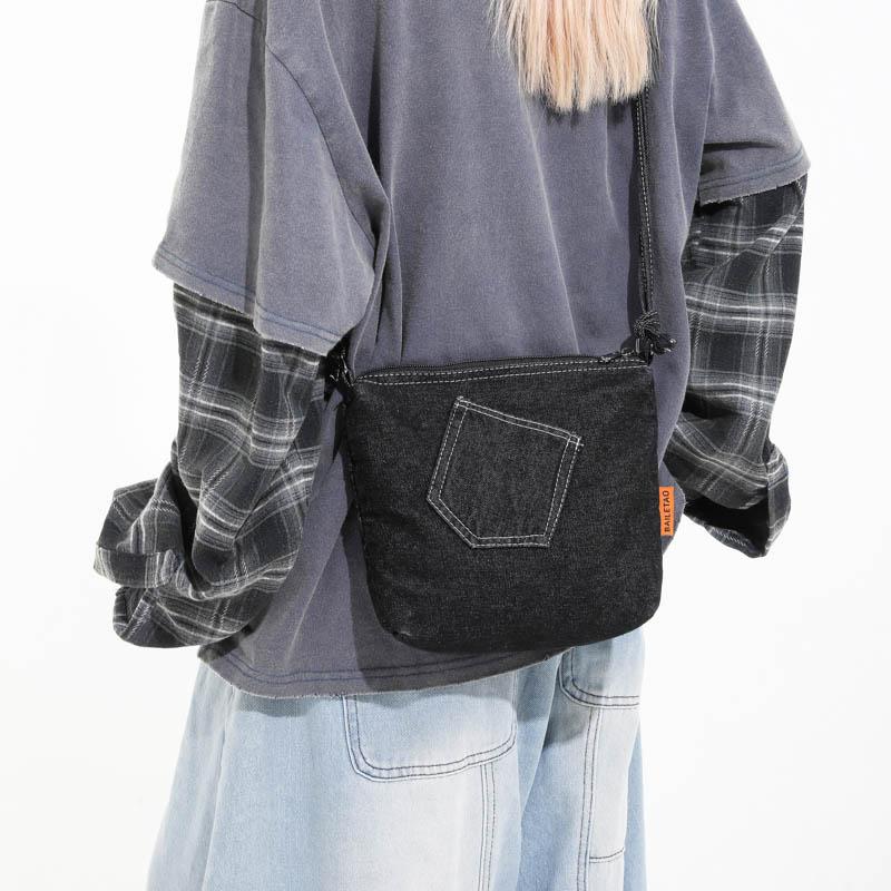 Jeansowa Torba Crossbody na Telefon Komórkowy Mini Torebka Damska Torba na Ramię