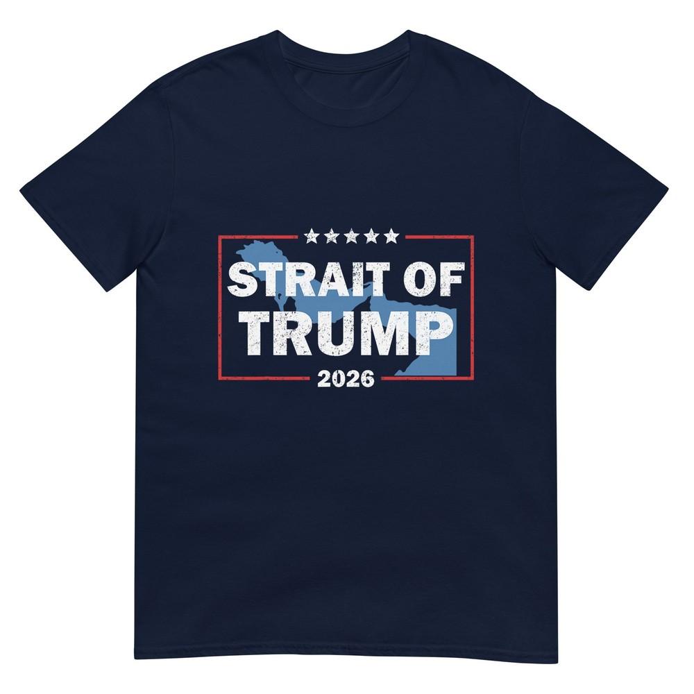 Strait Of Trump Us Flag Funny TShirt S