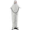 183 cm Life Size Halloween Animated Skeleton Grim Reaper with Glowing LED Eyes, Scary Halloween Decorations, Battery Operated, Indoor Party Props