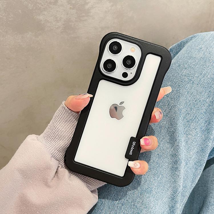 

TPU Bumper Shockproof Frame Soft Phone Case For iPhone 16 Pro Max 15 14 13 12 11 Pro Max 16Plus Mini Double Color Hollow Cover iPhone 15 Pro Max