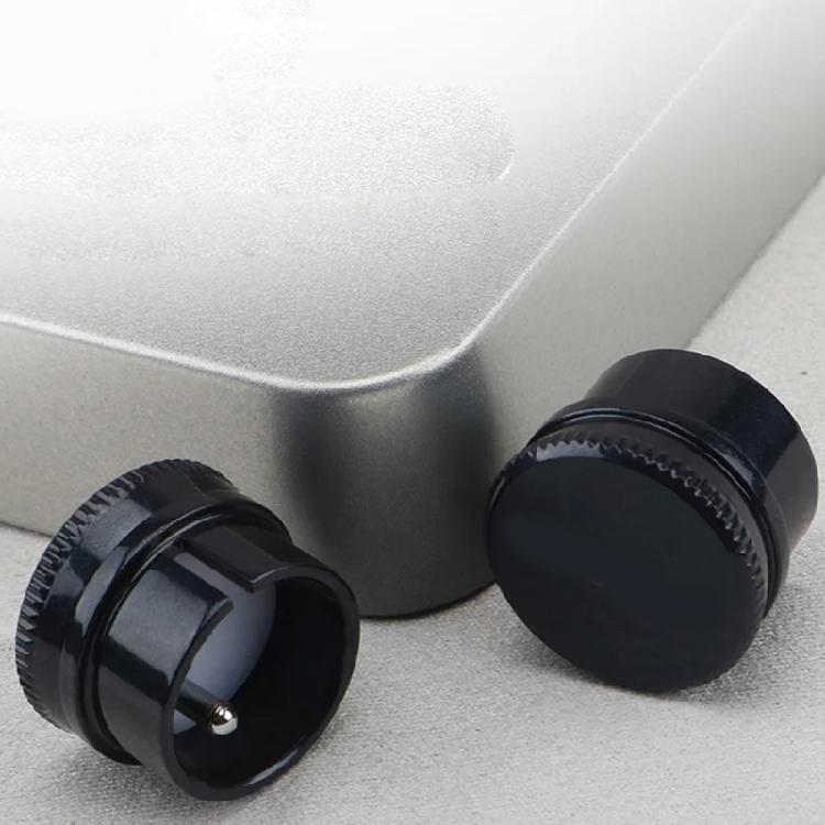 Rhodium Coated Balanced Male Female Connectors Cap for XLR Interfaces Resistant to Dust Humidity and Impact