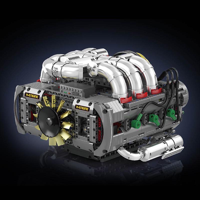 Yuxing Model King Opposed-Cylinder Engine RC Building Blocks Set