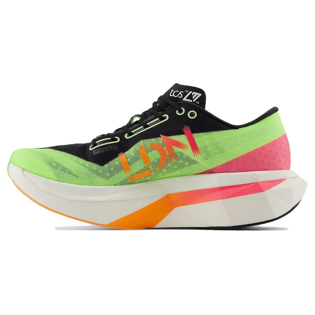 New Balance FuelCell SuperComp Elite v4 TCS London Marathon 2024 Men Sneakers Green Bleached-Lime-Glo Hot-Mango MRCELLN4