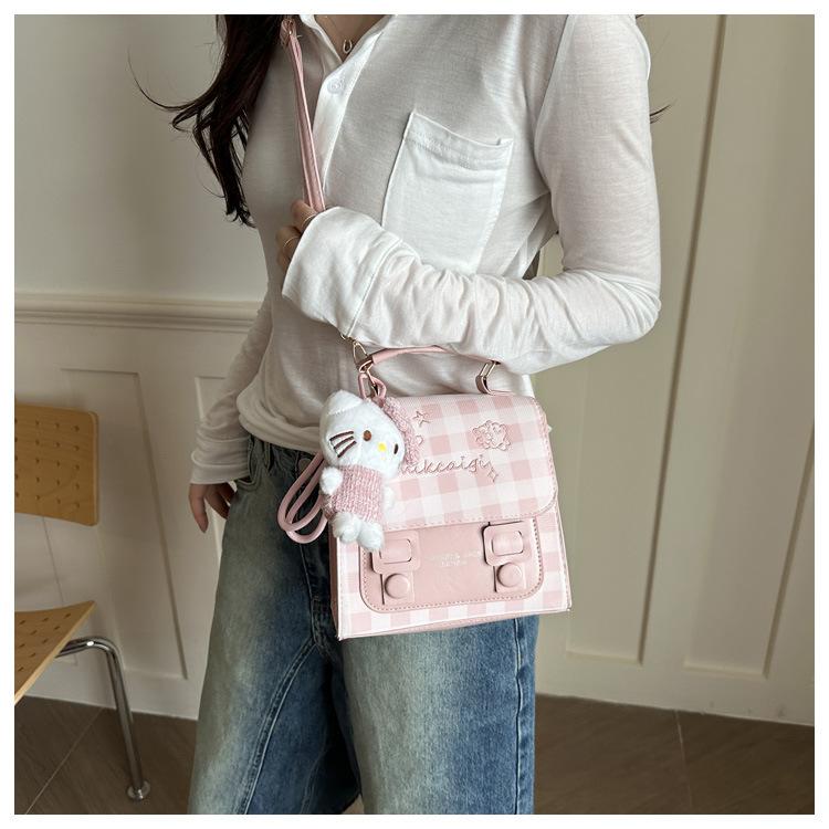 1Pc High Value Temperament Simple Backpack  Spring New Fashion Student Commuting Crossbody Portable Small Square Bag