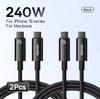 Baseus tungsten gold series fast charging data cable is suitable for Huawei Xiaomi vivo mobile phone Type-C to Type-C 240W