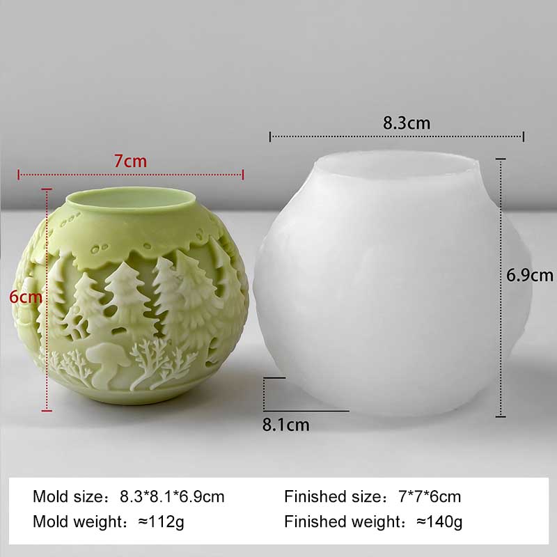 

Сделай сам Рождественская свеча Круглый шар Олень Силиконовая форма Ручная работа Аромагипс Смола Форма Принадлежности для изготовления рождественских свечей