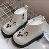 Warm Girl Boot Cute Cartoon Princess Girl Shoes Versatile Trendy Ankle Boot Anti Slip Short Boots Flat Bottomed Child Shoe Botas