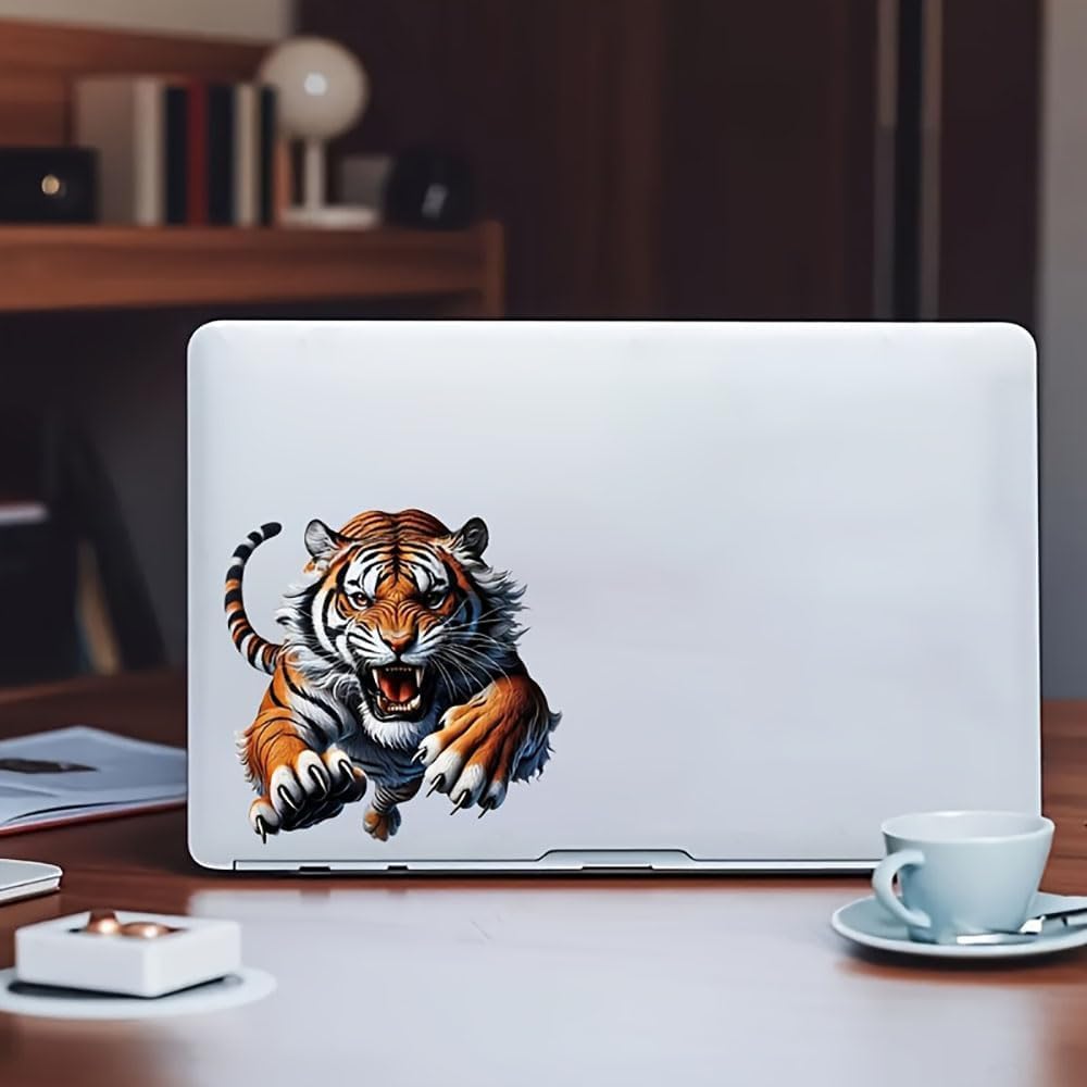 2 PCS 3D Tiger Waterproof Vinyl Decals Fierce Design for Car Truck Bumper Motorcycle Laptop Wall Decor A-148