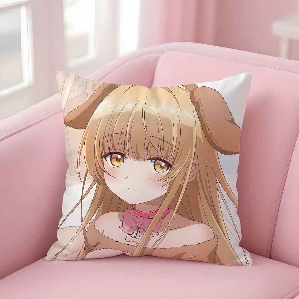 Anime M-My Next Door GirlS Pillow Case Soft Plush Fabric Double Sided Print Decorative Home Living Room Gift Cushion Cover