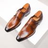 Pánské Derbies z pravé kůže Monk-straps Boty společenské Boty s jedním páskem Monk Strap Klasické Business Svatba Pánské boty