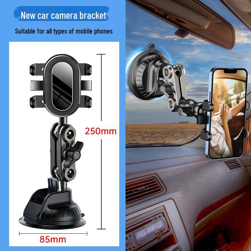 

Suction Cup Phone & Sports Camera Holder for Car Filming - Compatible with DJI & GoPro