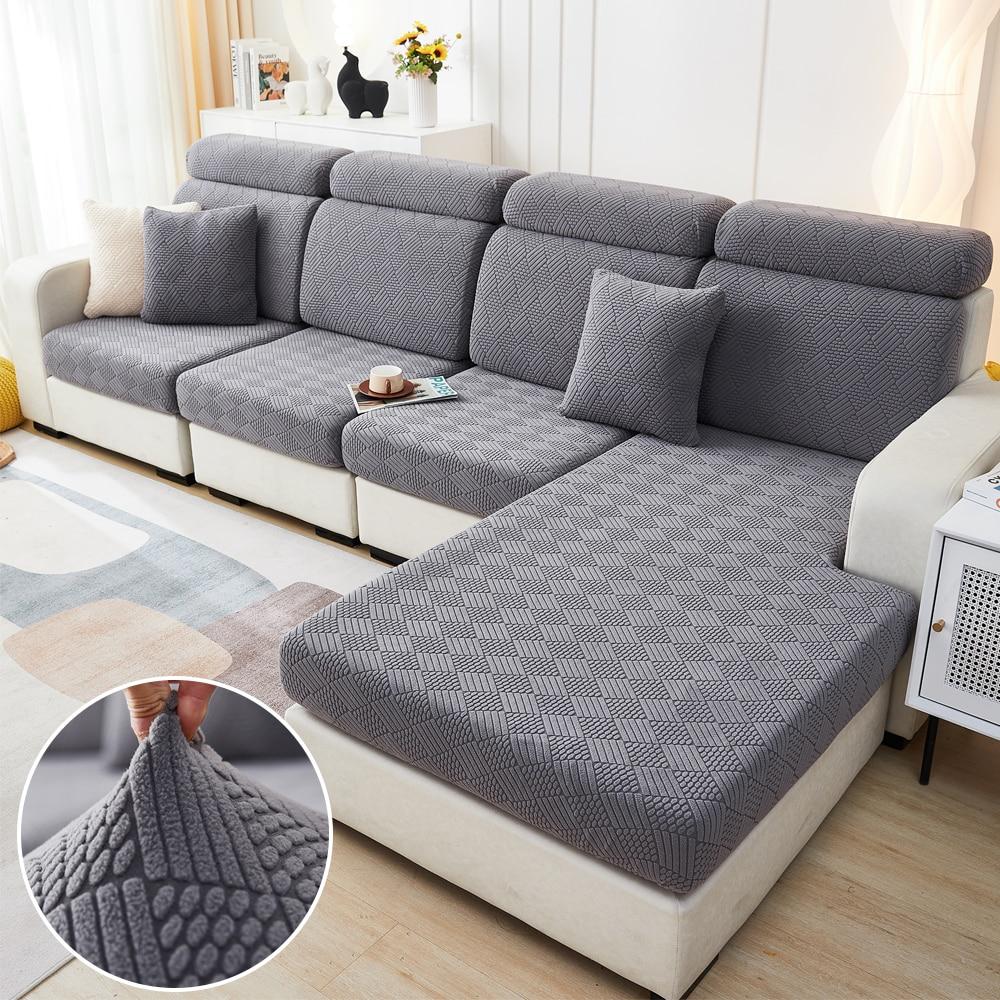 Elastic Sofa Covers for Living Room Sofa Cushion Cover Geometric Couch Cover Pets Corner L Shaped ChaiseSofa Seat Slipcover