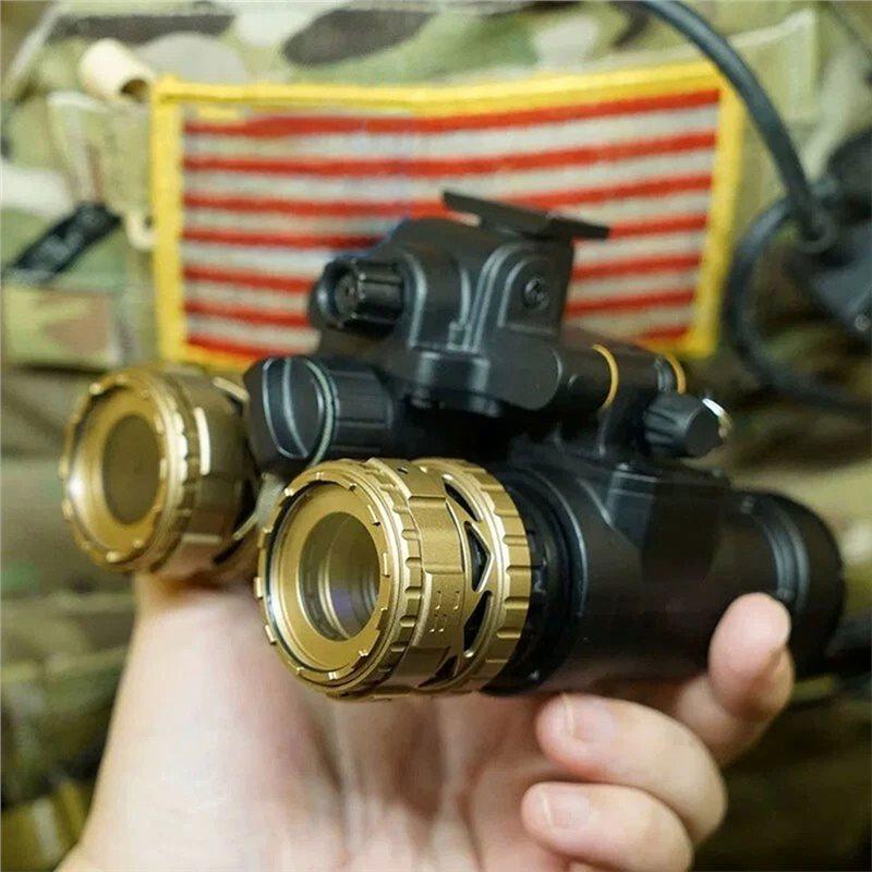Justerbart metallhölje med bländare för NVG till PVS-31 Binokulära Mörkerseende Glasögon, NVG Fokuseringsbländare