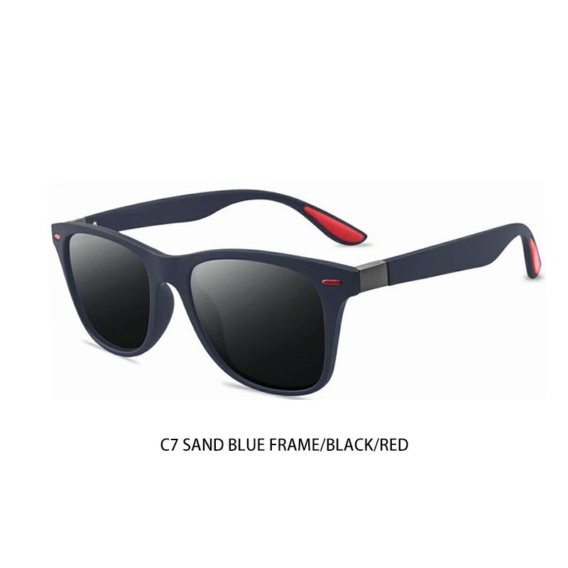 Men's Polarized Square Sunglasses Fashion Rice Nail Driver Glasses Riding Driving Sun Shade Sunglasses