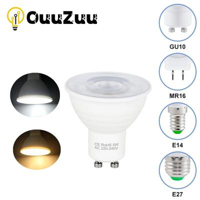 MR16 GU10 E27 E14 Lampada LED spuldze 5W/ 7W 220V Bombilla LED lampas prožektors Lampara LED prožektors 120 grādu auksts/silts balts