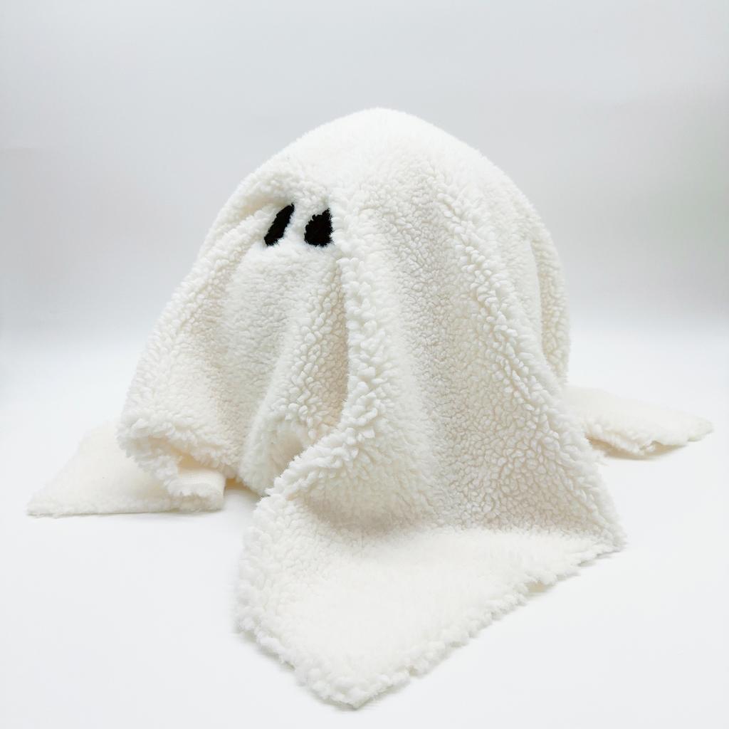 Kawaii Fat Small White/Black/Pumpkin Ghost Pillow Cushion Plush Toy Soft Doll Sweet Cute Christmas Gift