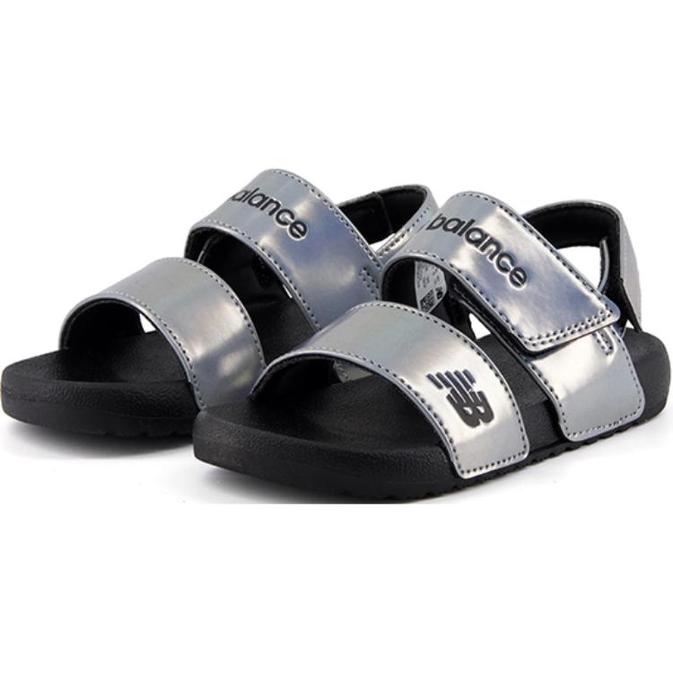New Balance Nb Nclay Fashion Comfortable Durable Low Top Kids Sandals Kids Sandals Silver Black SYFNCLE1