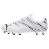 Attacanto Comfortable Durable Ag (Rubber Short Studs) Synthetic Leather Wear-Resistant Football Shoes Unisex Football Shoes Black White 107477-05