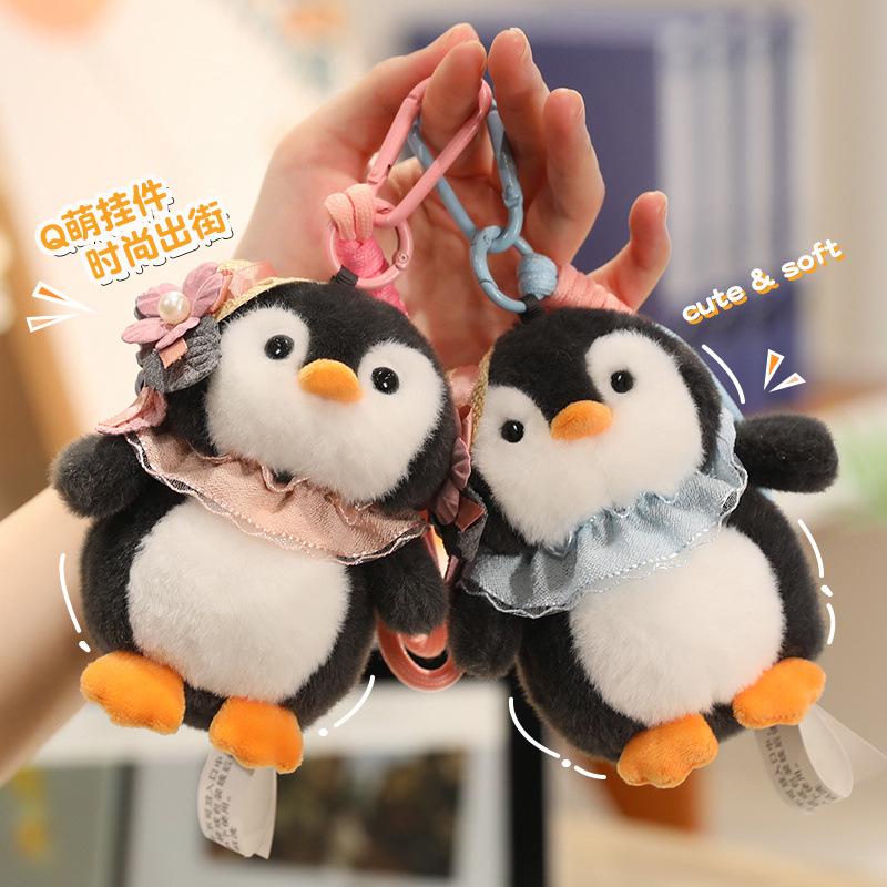 Adorable Penguin Plush Backpack Keychain Pendant Gift