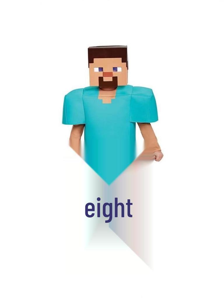 Kostium Cosplay Steve'a na Halloween dla Dzieci - Motyw Mój Świat