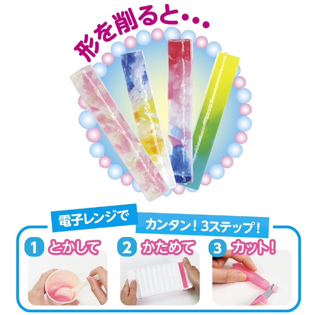 Kit de Sabonete de Pedras Preciosas DIY Fácil Cristal Conjunto 7 e Crianças Pais Artesanato Experimento Ciência Verão Inverno Natal Educação Científica Meninas Meninos (2 pedaços) (com