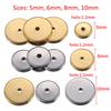 40pcs 20pcs Stainless Steel Flat Round Spacers Loose Beads for Necklace Bracelet Earrings Jewelry Making DIY Pendants Charms