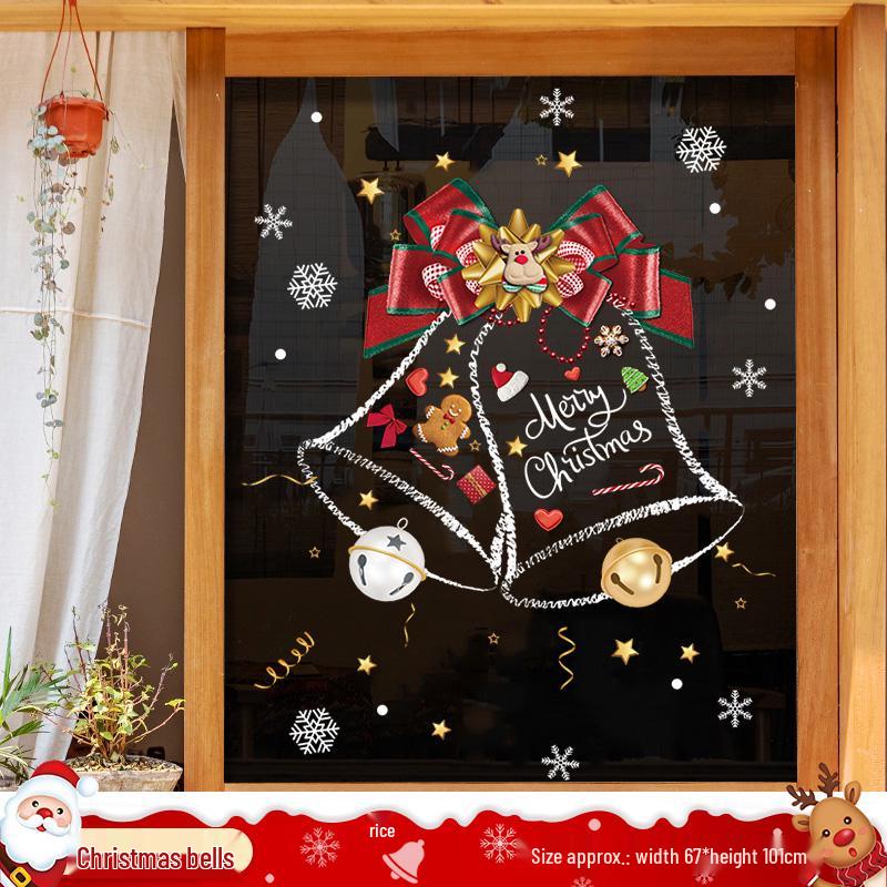 Christmas Tree Ornaments & Window Clings Set: Festive Static Stickers for Glass, Doors, and Holiday Decor