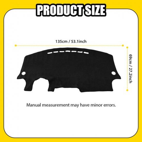 For Volkswagen 1998-2010 Beetle Dashboard Dash Cover Mat Dashmat Black Carpet