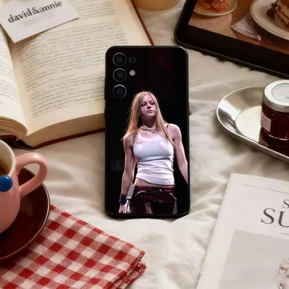 Avril Ramona Lavigne Phone Case For Samsung S25,S24,S21,S22,S23,S30,Ultra,S20,Plus,Fe,Soft Silicone Black Cover