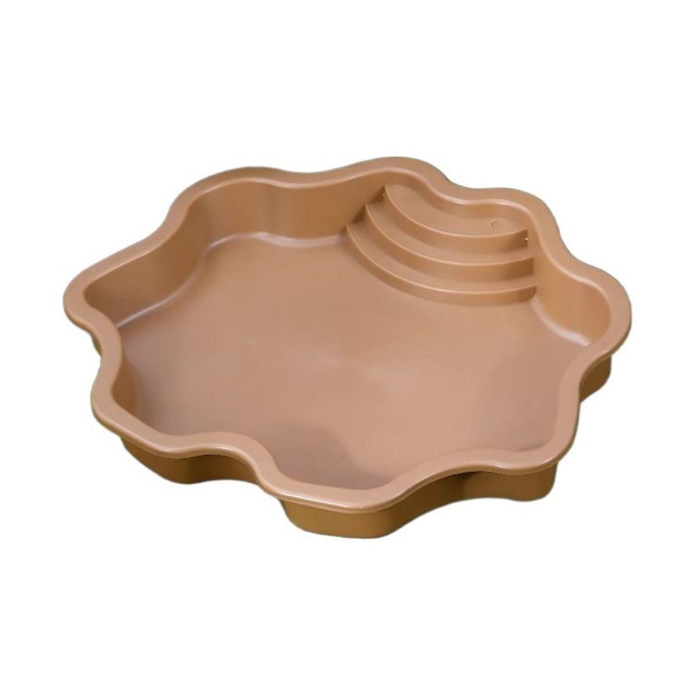 Plastic Turtle Bathing Tub Large Capacity Turtle Feeding Dish Ramp Turtle Bathtub  Aquarium