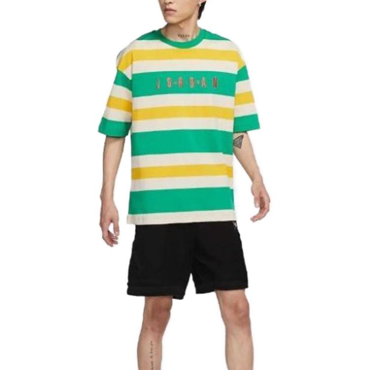 Jordan Sport DNA HBR Kurzarm-T-Shirt Herren Tops Lucky-Green Track-Red CK9572-310
