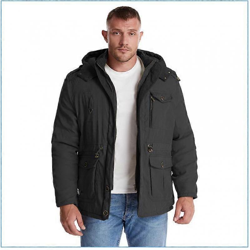 Herren Wasserdichte Winterjacke Warmer Wintermantel Jacke Skijacke Mit Kapuze