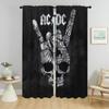 Kitchen Curtains for Camera AC&DC Window Curtain for Room 2 Panel Home Interior Curtains Shades Halloween Decoration Partition