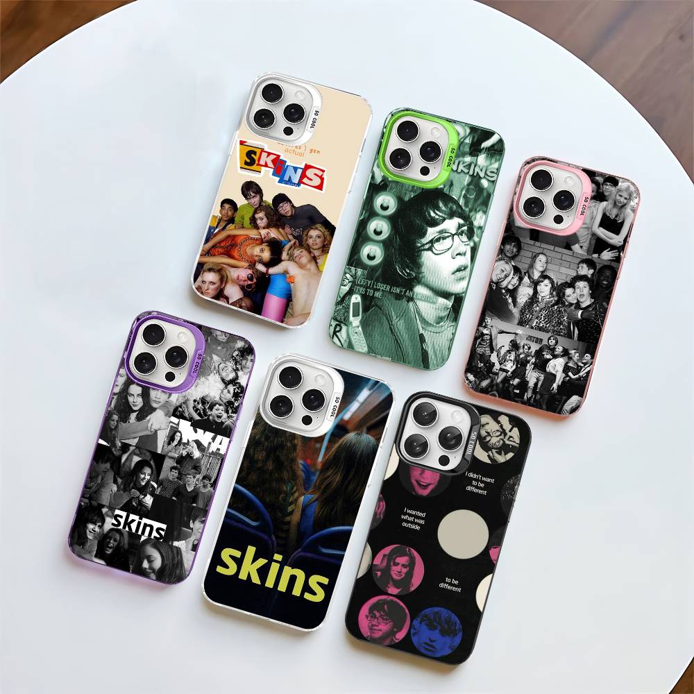 Skins Movie TV Phone Case Color Silver Shell For IPhone 17 16 15 14 13 12 11 Pro Max Plus
